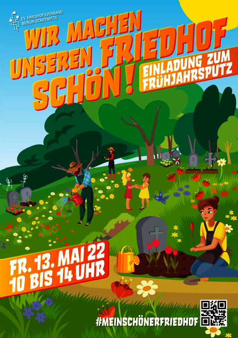 #meinschönerFriedhof am 13. Mai 2022: Titel Flyer