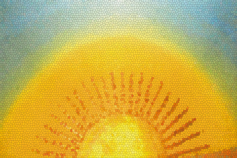 Apsis (Detail) Kapelle Friedhof Friedrichswerder (Bildvorlage: Yvonne Zimmerer, bearb.: diálogo)