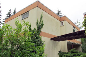 Friedhof Sophien III: Gebäude NKI-Projekt (© Guido Krüßmann)