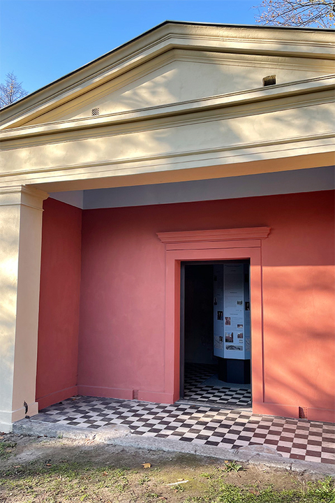 Dauerausstellung "Klang der Geschichte", Friedhof Sophien II (© Juliane Bluhm)