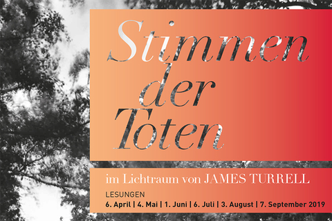 Detail Veranstaltungsflyer "Stimmen der Toten" (April bis September 2019)