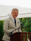 8.7.2015 Eröffnung Kapelle Dorotheenstädtischer Friedhof I, Festakt: Pfarrer Christhard-Georg Neubert, Kunstbeauftragter der EKBO (Foto © Juliane Bluhm)
