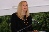 8.7.2015 Eröffnung Kapelle Dorotheenstädtischer Friedhof I, Festakt: Dr. Marion Bleß, Lottostiftung Berlin (Foto © Juliane Bluhm)