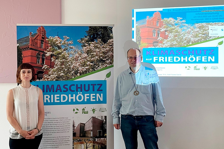 Infoveranstaltung Klimaschutz 19.8.2022, Ruth Vicente Garcia und Guido Krüßmann (© evfbs.de)