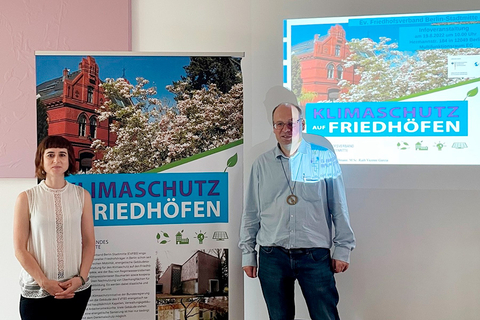 Infoveranstaltung Klimaschutz 19.8.2022, Ruth Vicente Garcia und Guido Krüßmann (© evfbs.de)