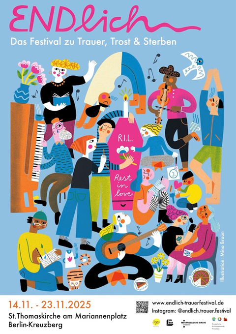 Trauerfestival ENDlich, 14. bis 23.11.2025: Plakat