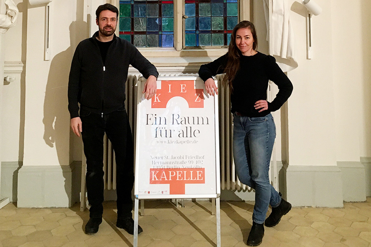 Benjamin Michaelis und Helen Gegenmantel, Team Stadtteilkoordination Schillerkiez (© evfbs.de)