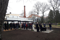 Eröffnung muslimisches Begräbnisfeld am 3. März 2023, Ev. Friedhof Emmaus in Berlin-Neukölln (© evfbs.de)