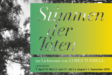 Detail Veranstaltungsflyer "Stimmen der Toten" (April bis September 2018)