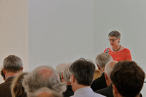 8.7.2015 Eröffnung Kapelle Dorotheenstädtischer Friedhof I, Festgottesdienst: Gertrud Dailidow-Gock, Geschäftsführerin der Stiftung Historische Kirchhöfe und Friedhöfe in Berlin-Brandenburg (Foto © Juliane Bluhm)